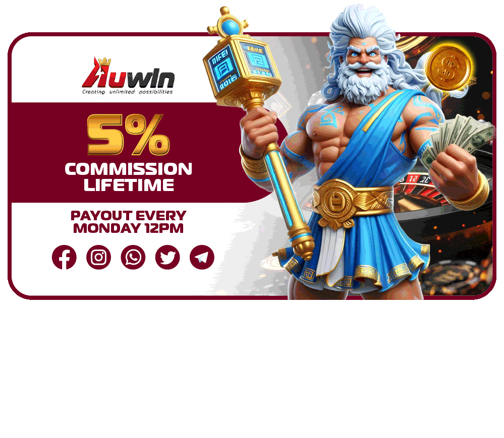 Affiliate social sharing promotional banner at AuWin Australia