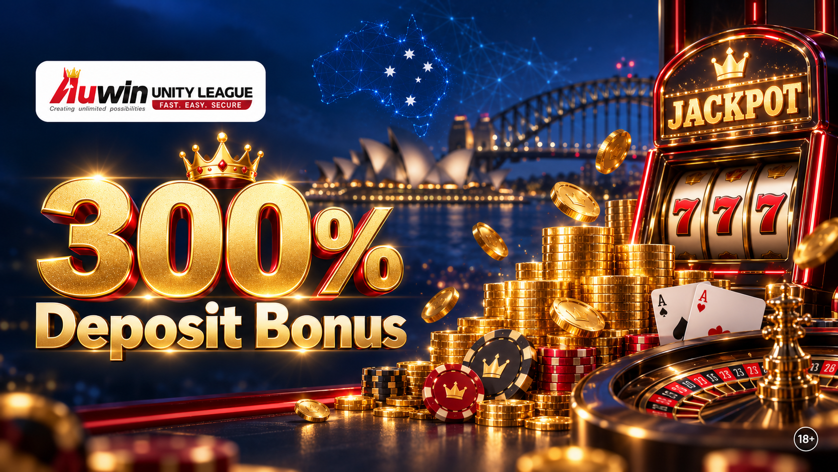 300% deposit bonus Australia
