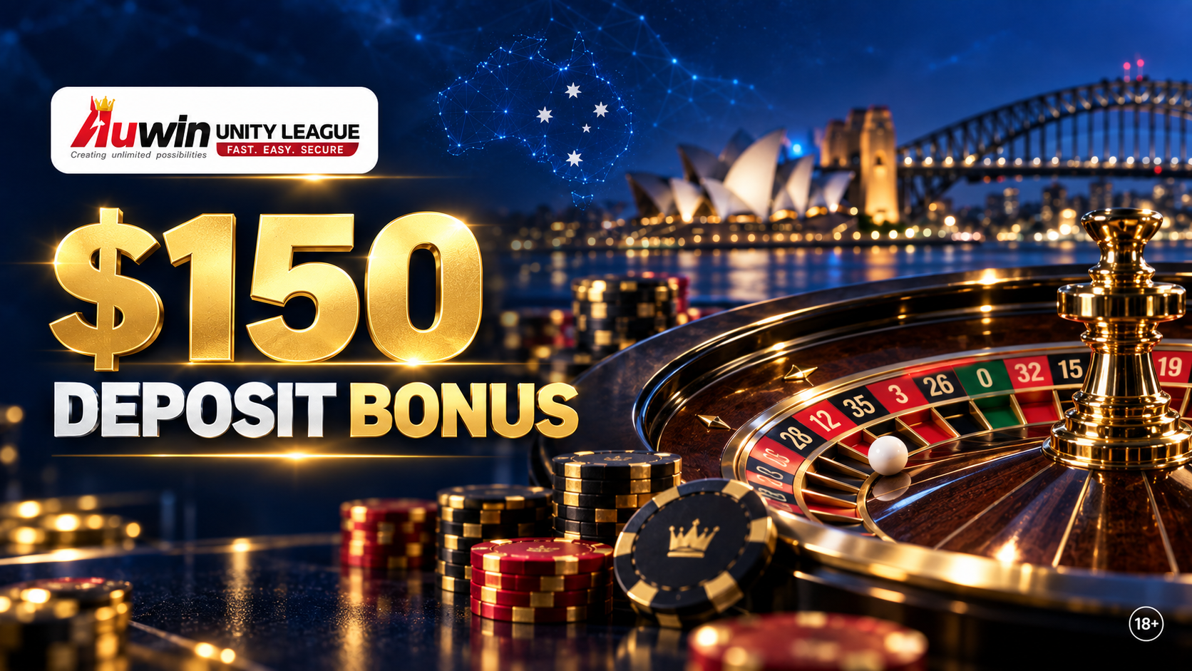 $150 deposit bonus Australia