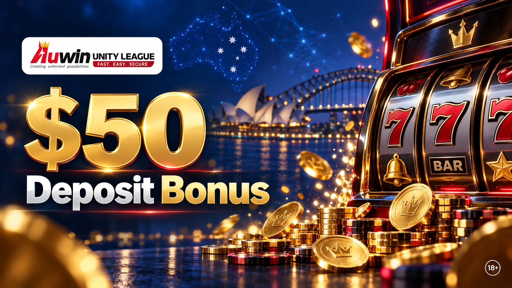 $50 deposit bonus Australia